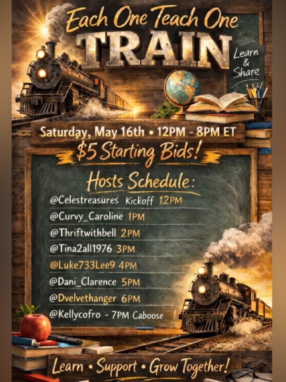 Next Train: 5/16/2026